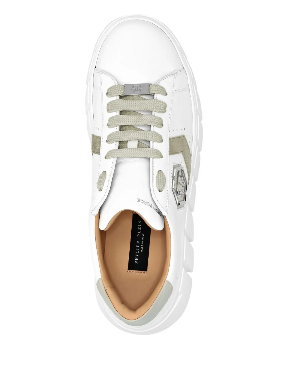 Philipp Plein Hexagon sneakers met plateauzool Wit
