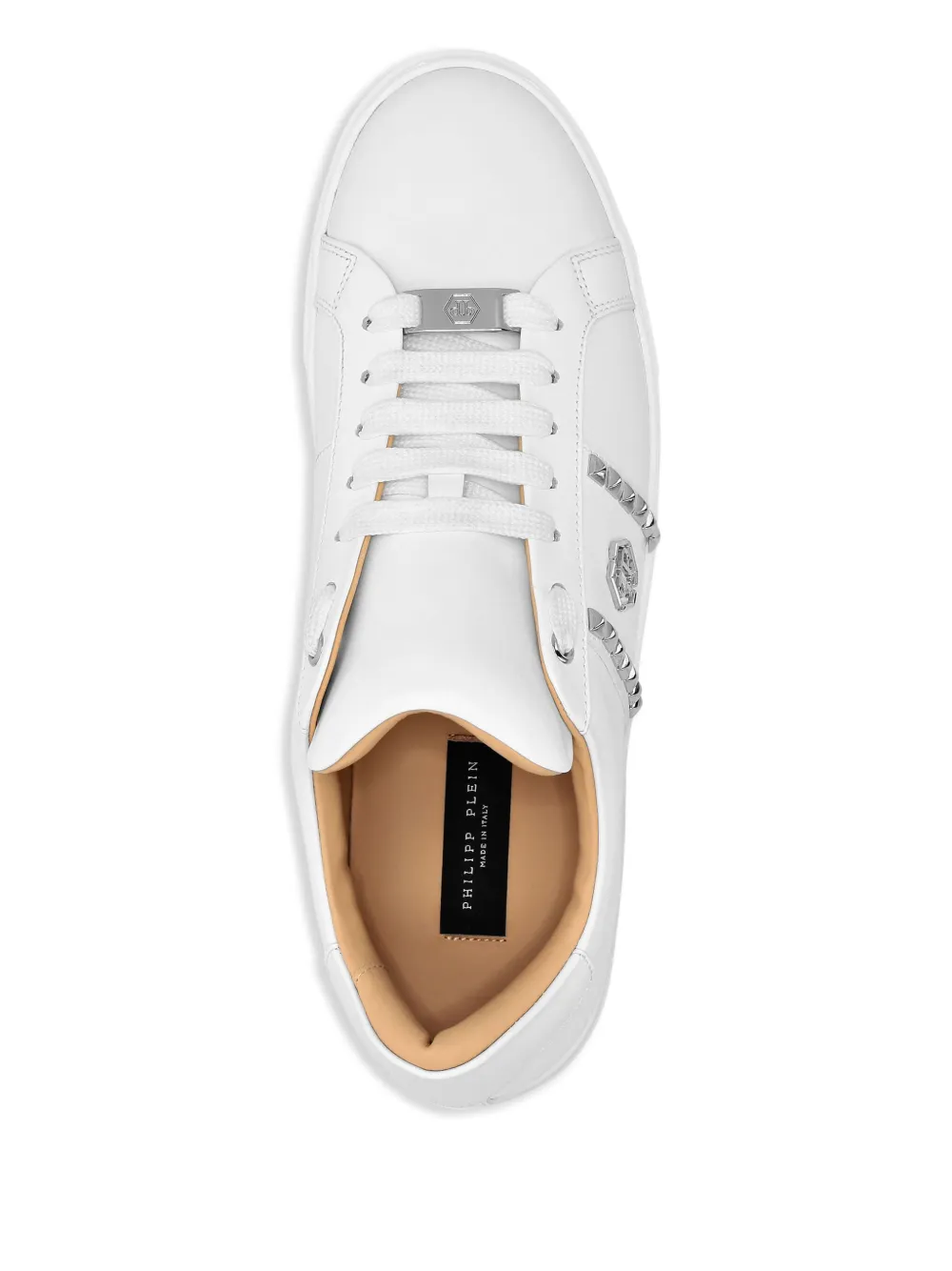 Philipp Plein Low-top sneakers met studs Wit