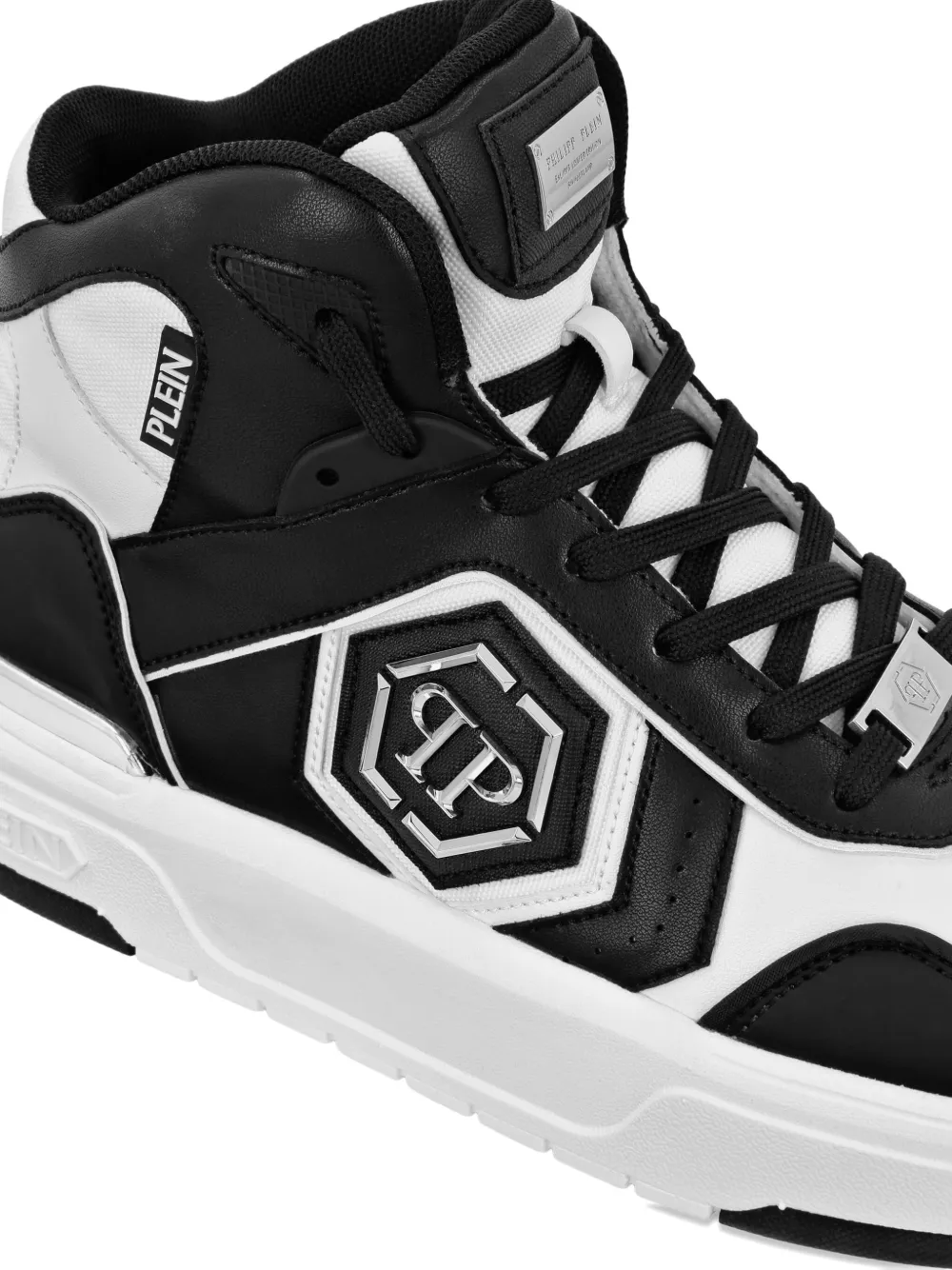 Philipp Plein Sneakers met logoplakkaat Zwart