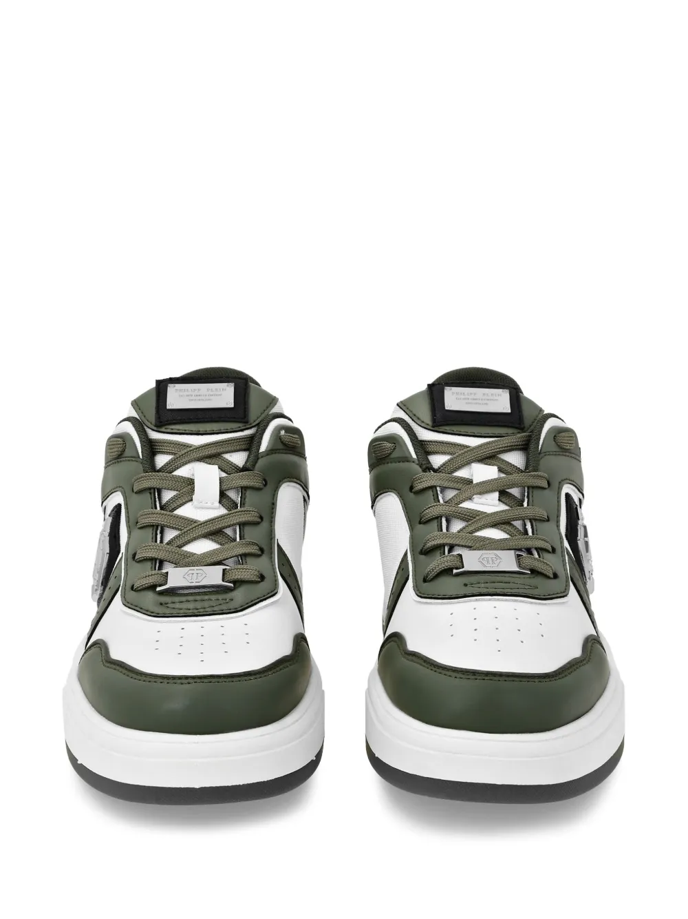 Philipp Plein Predator Mix-material sneakers Green