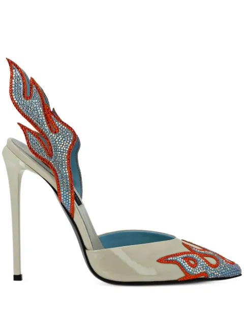 Philipp Plein Stiletto-Pumps mit Flammendetail 120mm
