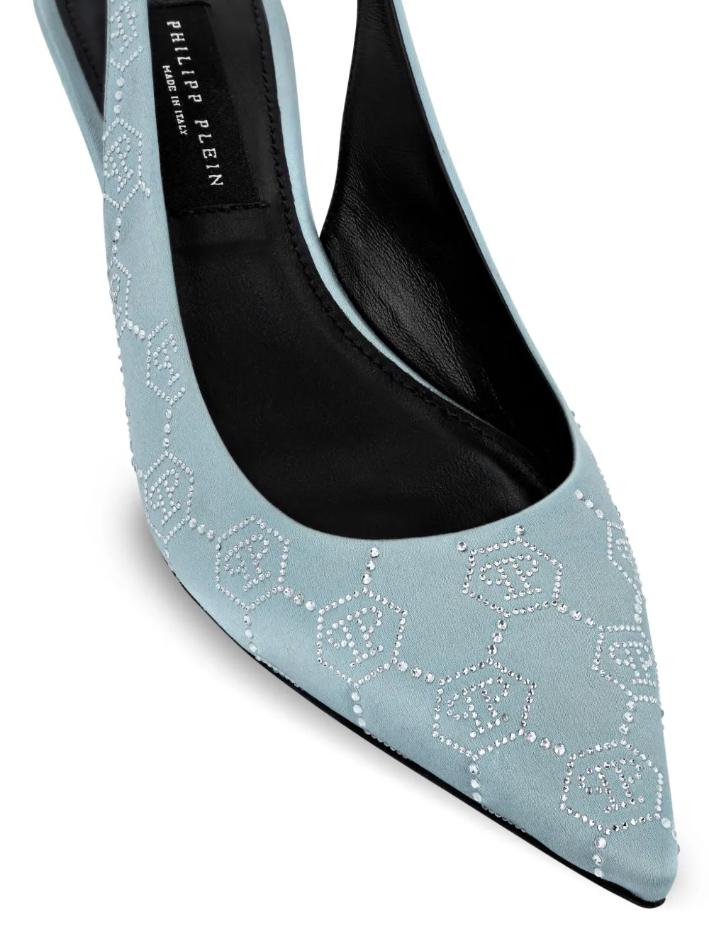 Philipp Plein Slingback pumps met monogram Blauw