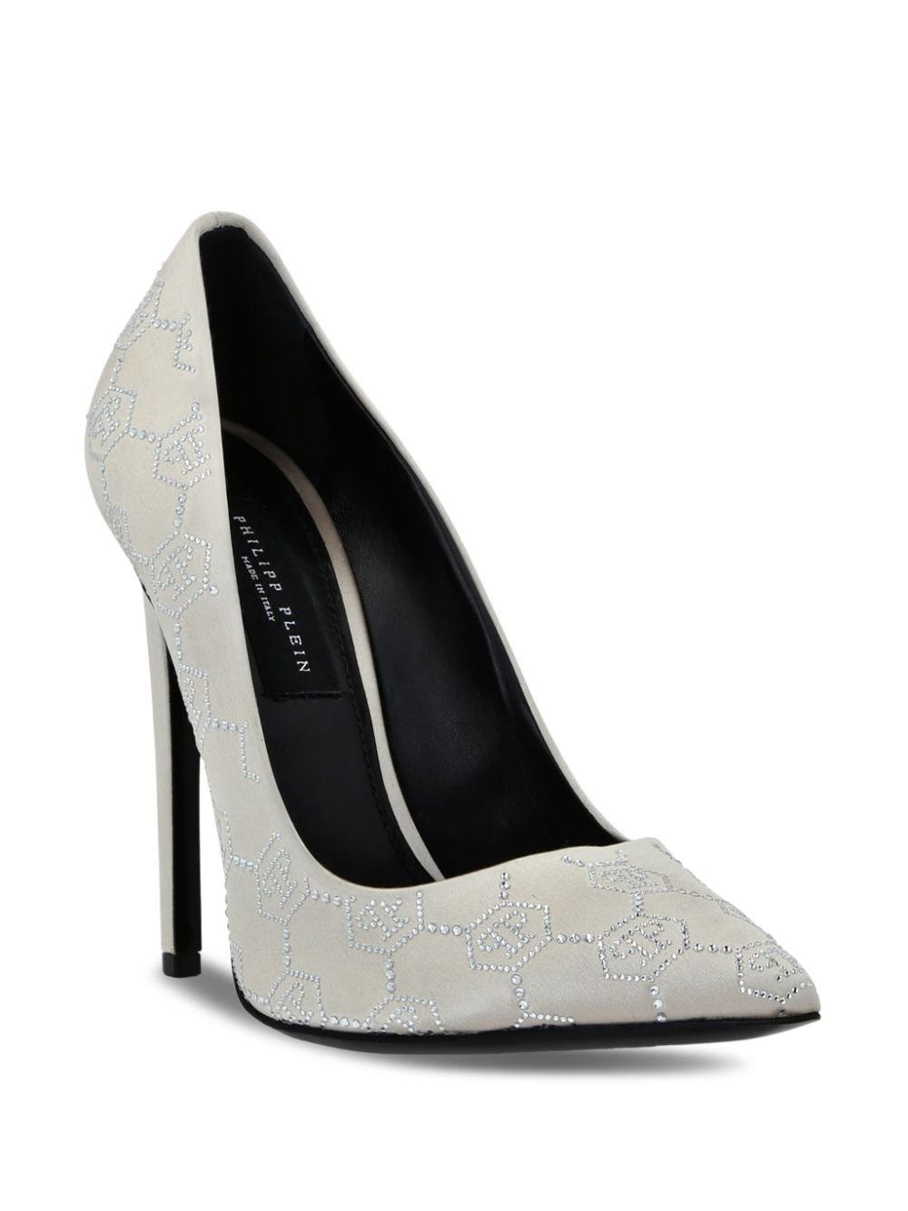 Philipp Plein Decollete Monogram Strass pumps Neutrals