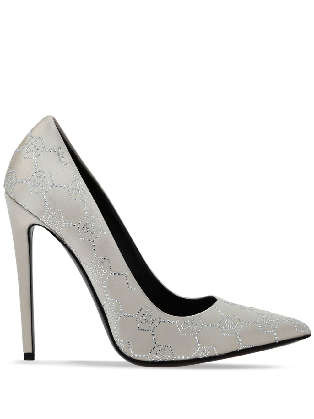 Philipp Plein Decollete Monogram Strass pumps Neutrals