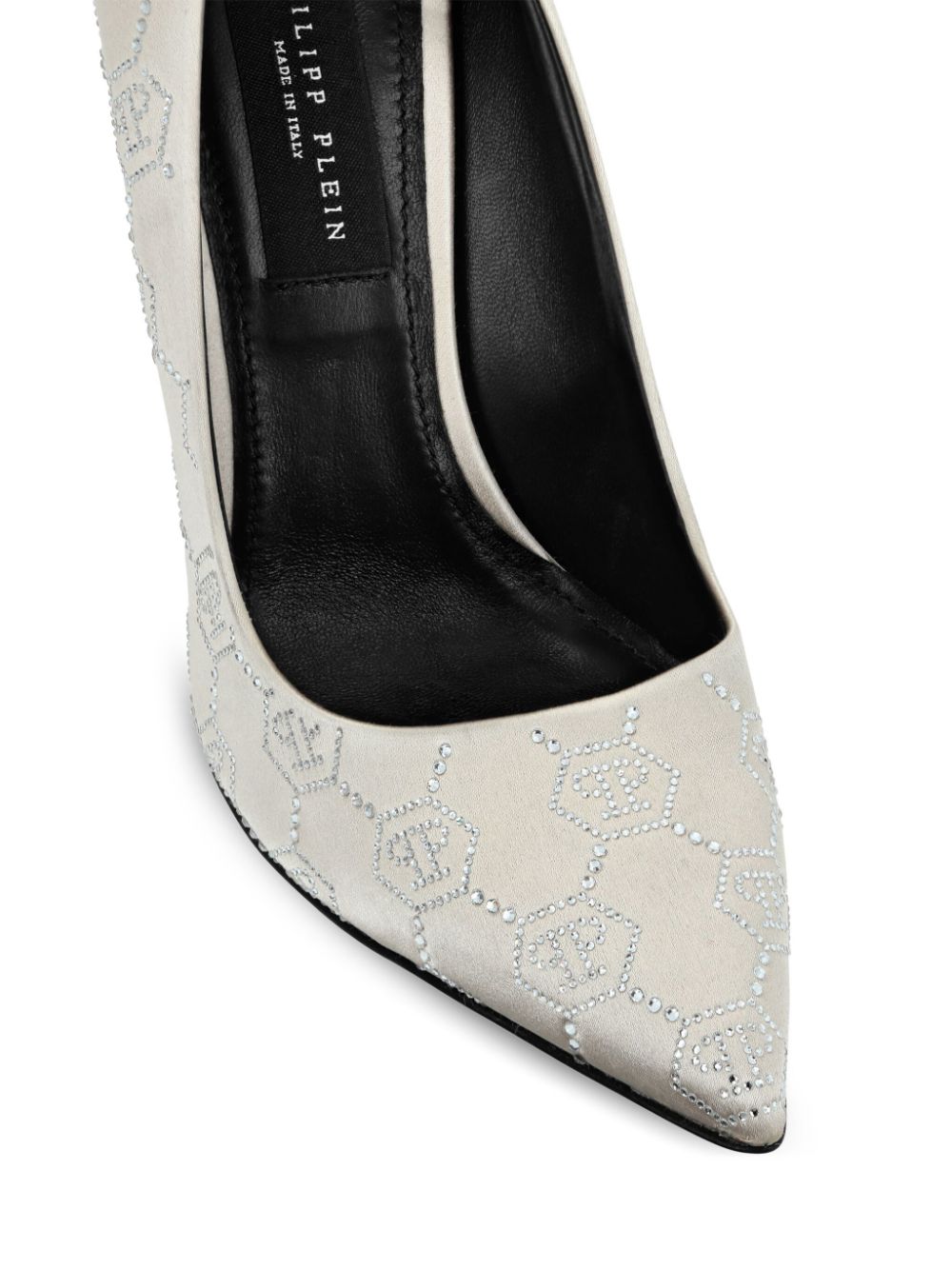 Philipp Plein Decollete Monogram Strass pumps Neutrals