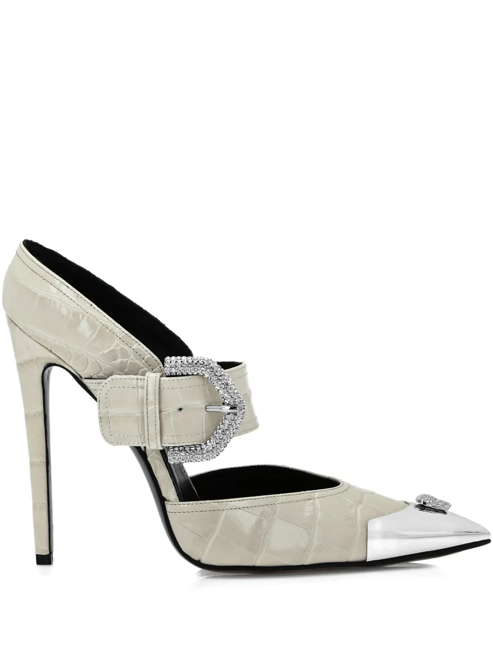 Philipp Plein Pumps con effetto coccodrillo - Toni neutri