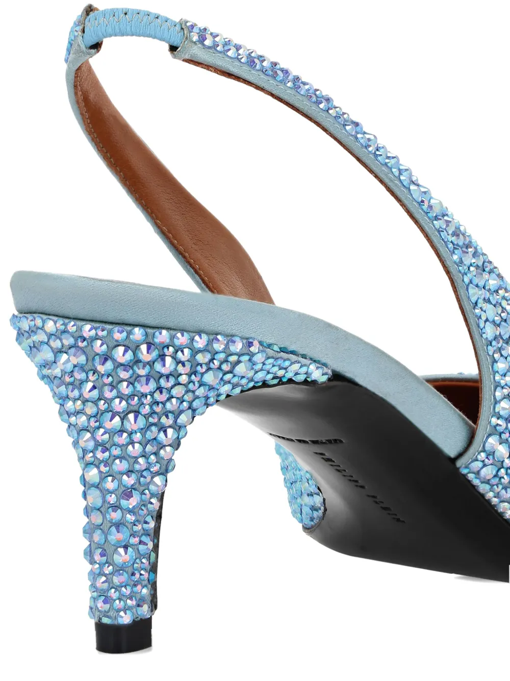 Philipp Plein 55 mm slingback pumps verfraaid met kristallen Blauw