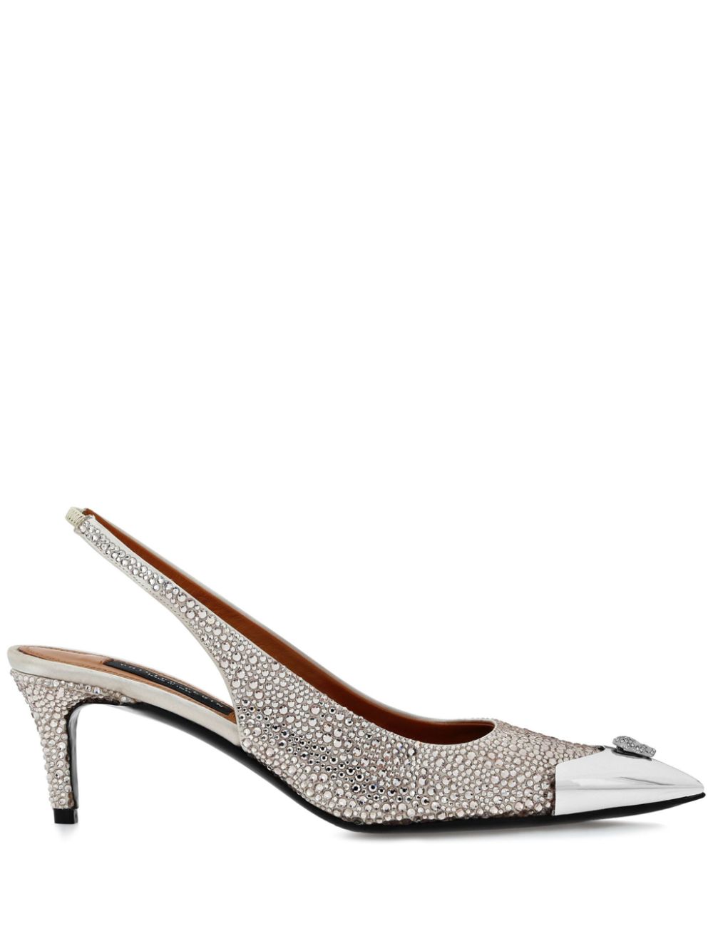 Philipp Plein Mix Strass pumps Neutrals