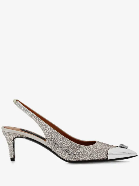 Philipp Plein 55 mm Mix Strass pumps