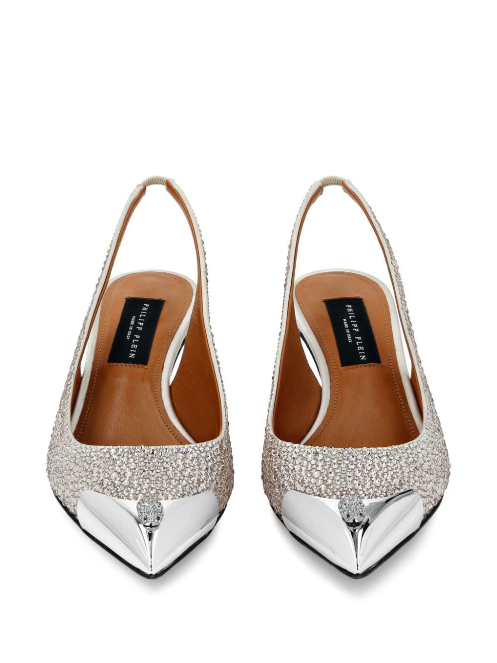 Philipp Plein Mix Strass pumps Neutrals