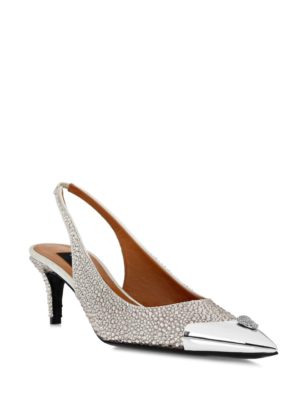 Philipp Plein Mix pumps met stras - Beige