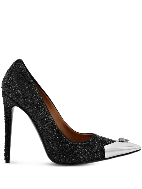Philipp Plein Mix Strass Pumps Black FARFETCH IL
