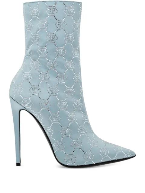 Philipp Plein 120mm pointed-toe ankle boots