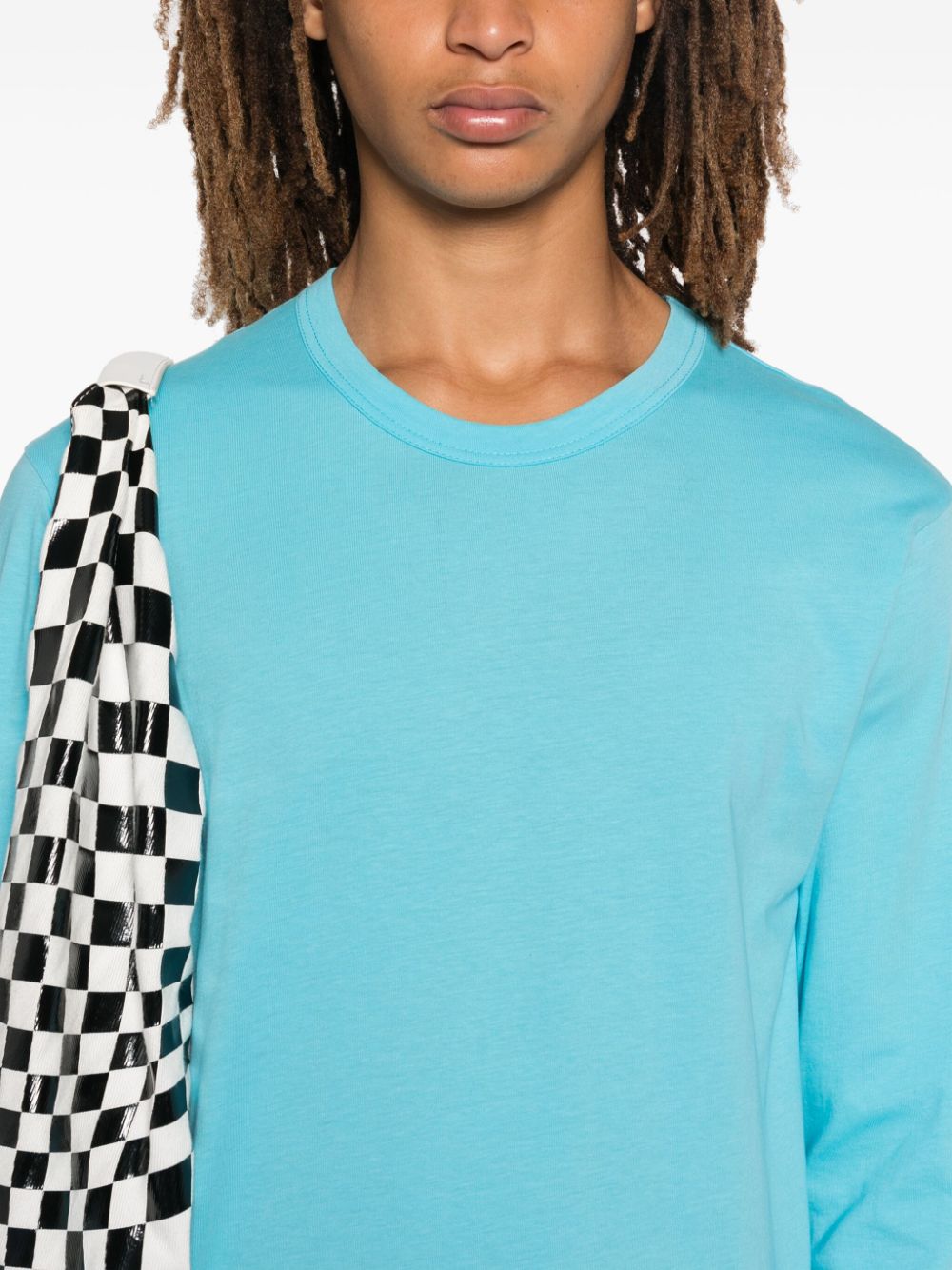 Shop Comme Des Garçons Shirt Long-sleeve T-shirt In Blue