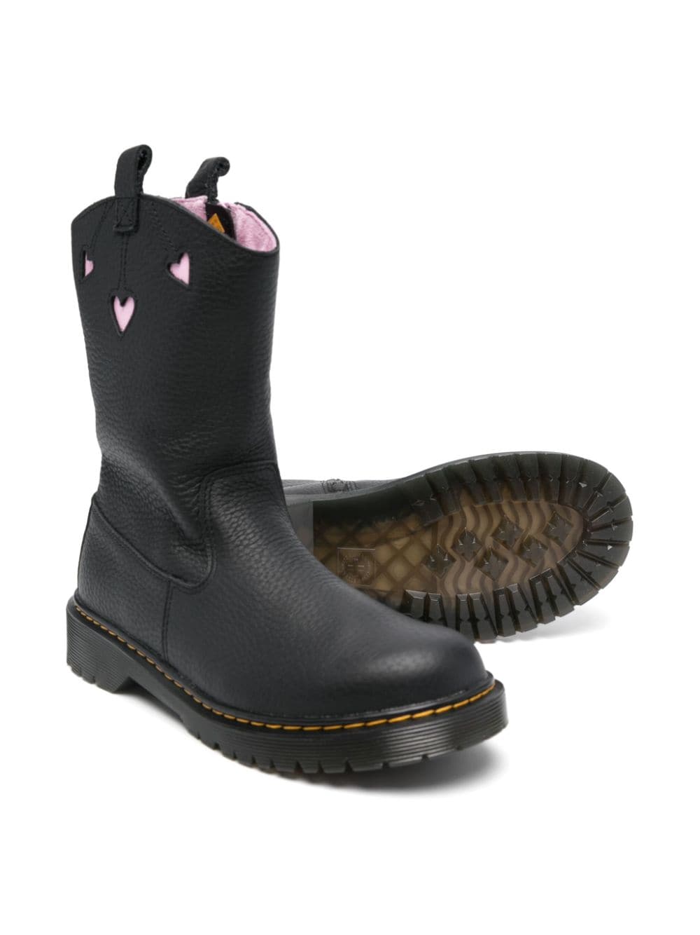 Dr. Martens Kids Box Heart ankle boots Black