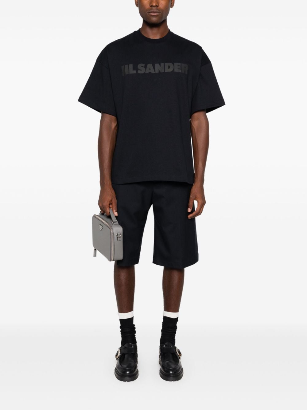 Jil Sander logo T-shirt - Zwart