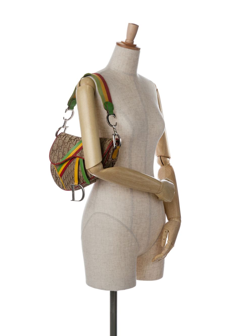 Christian Dior 2004 Diorissimo Rasta Saddle shoulder bag Women