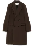 AMI Paris double-breasted coat - Brown