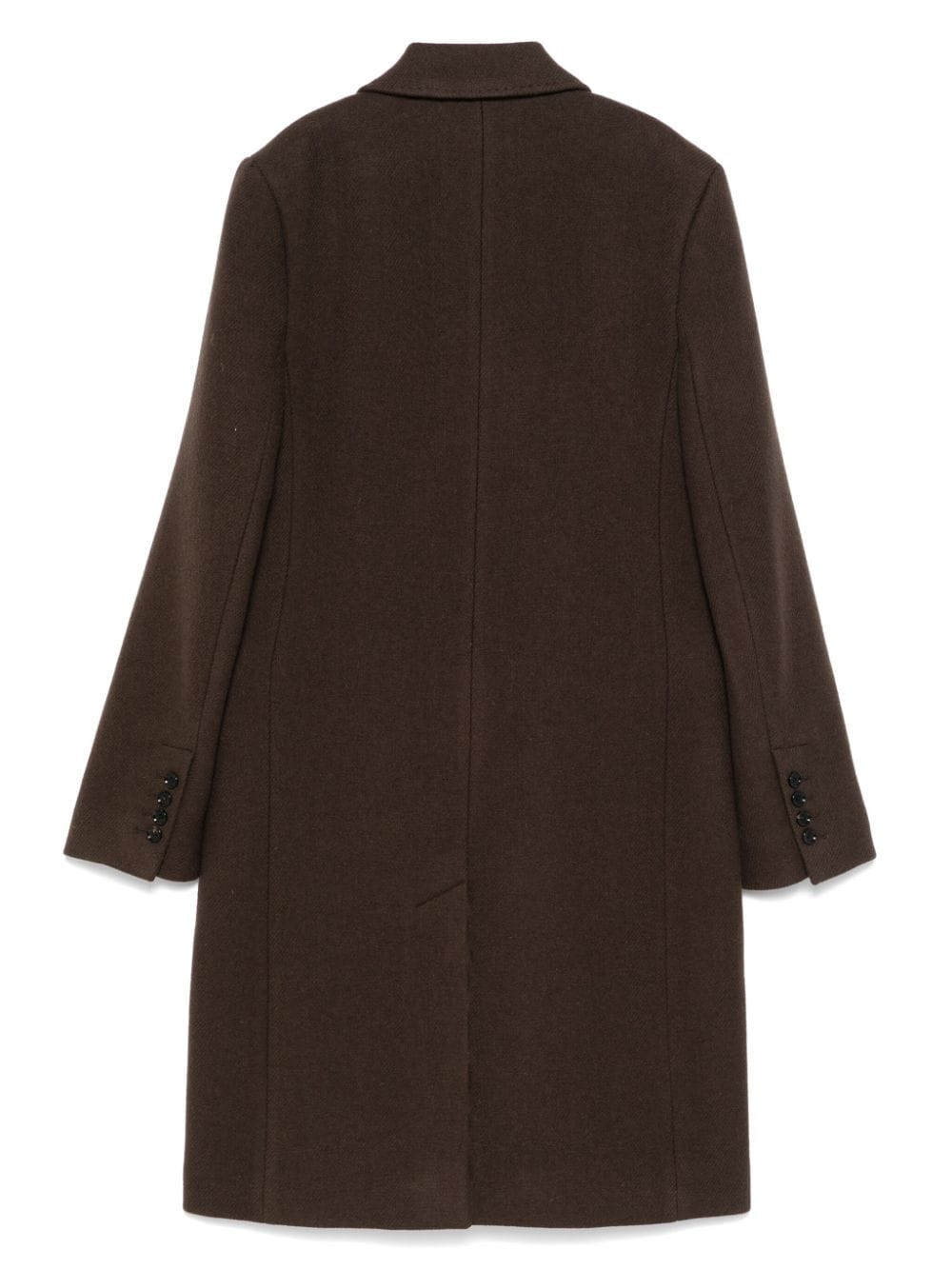 AMI Paris double-breasted coat - Bruin