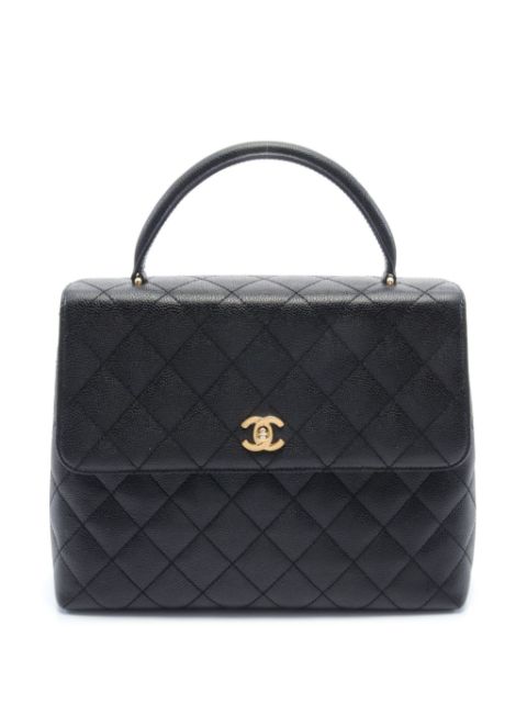 HOT SALE CHANEL 2002-2003 CC quilted handbag Women