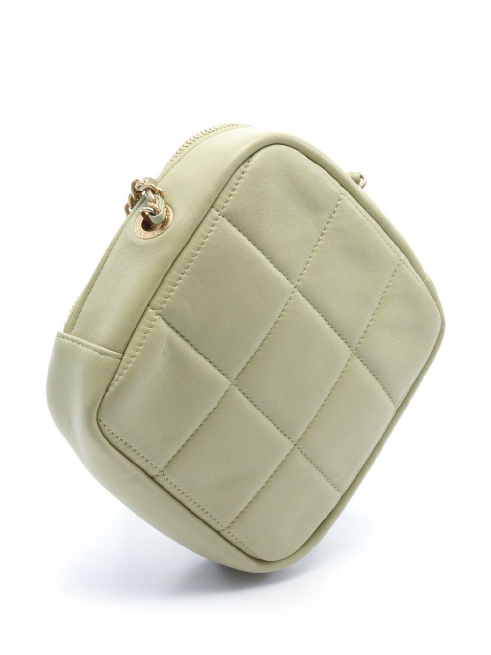 CHANEL Pre-Owned 2020-2021 CC diamond-quilted shoulder bag - Groen