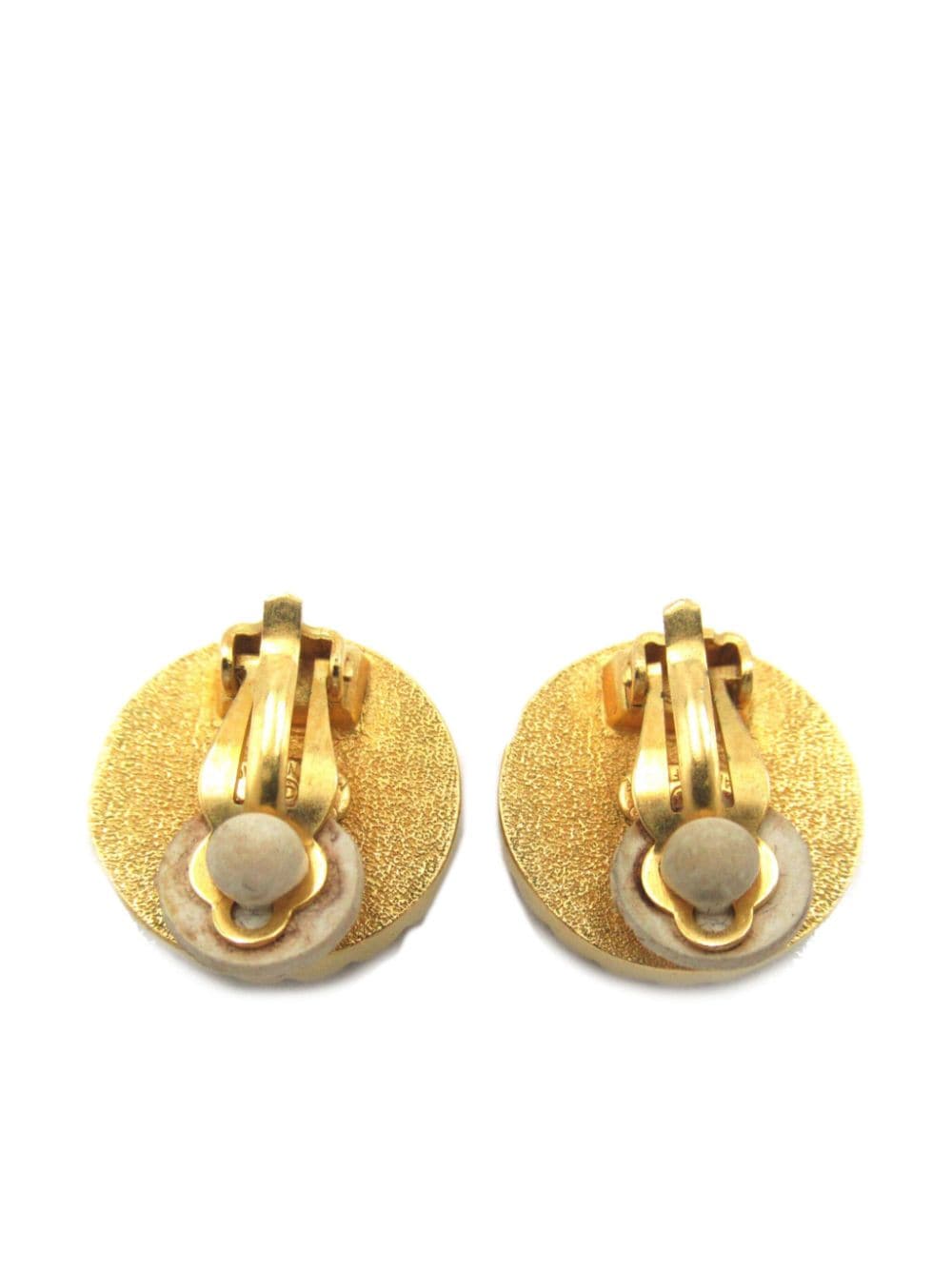 CHANEL Pre-Owned 1986-1988 CC clip-on arrings - Goud