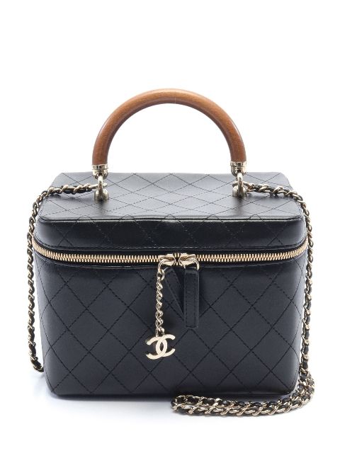 HOT SALE CHANEL 2018-2019 diamond-quilted Vanity handbag Women