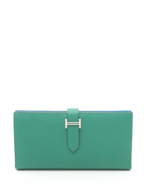 Hermes 2018 Epsom Bearn Verso bi-fold long wallet Women