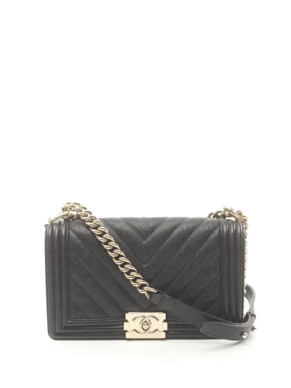 CHANEL Pre Owned 2019 Boy Chanel Shoulder Bag Black FARFETCH IE