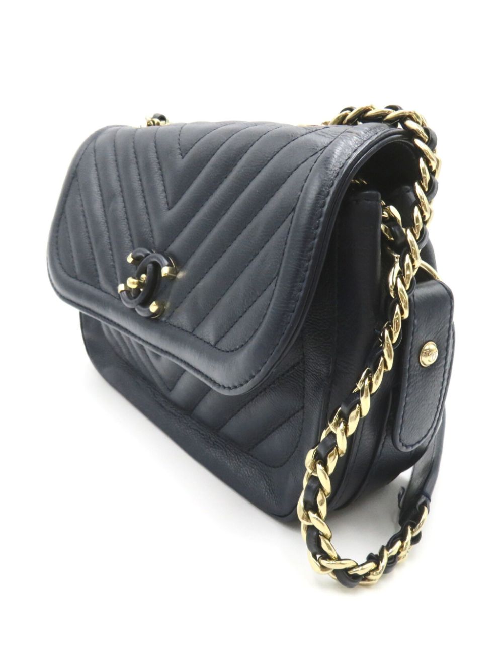 CHANEL 2018-2019 V-stitch shoulder bag Women