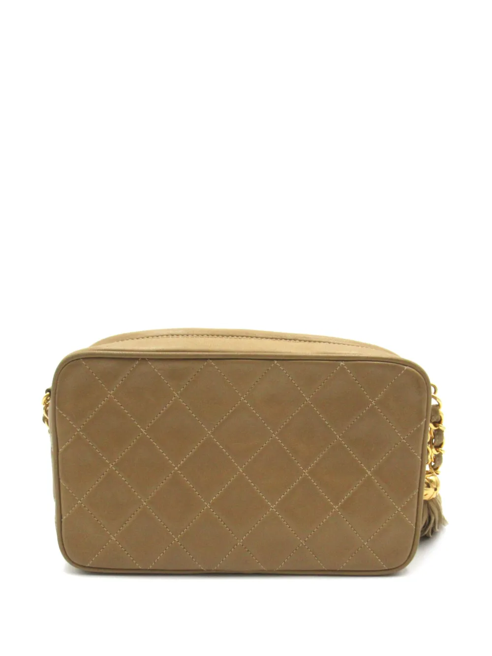 CHANEL Pre-Owned 1994-1996 CC quilted shoulder bag - Beige