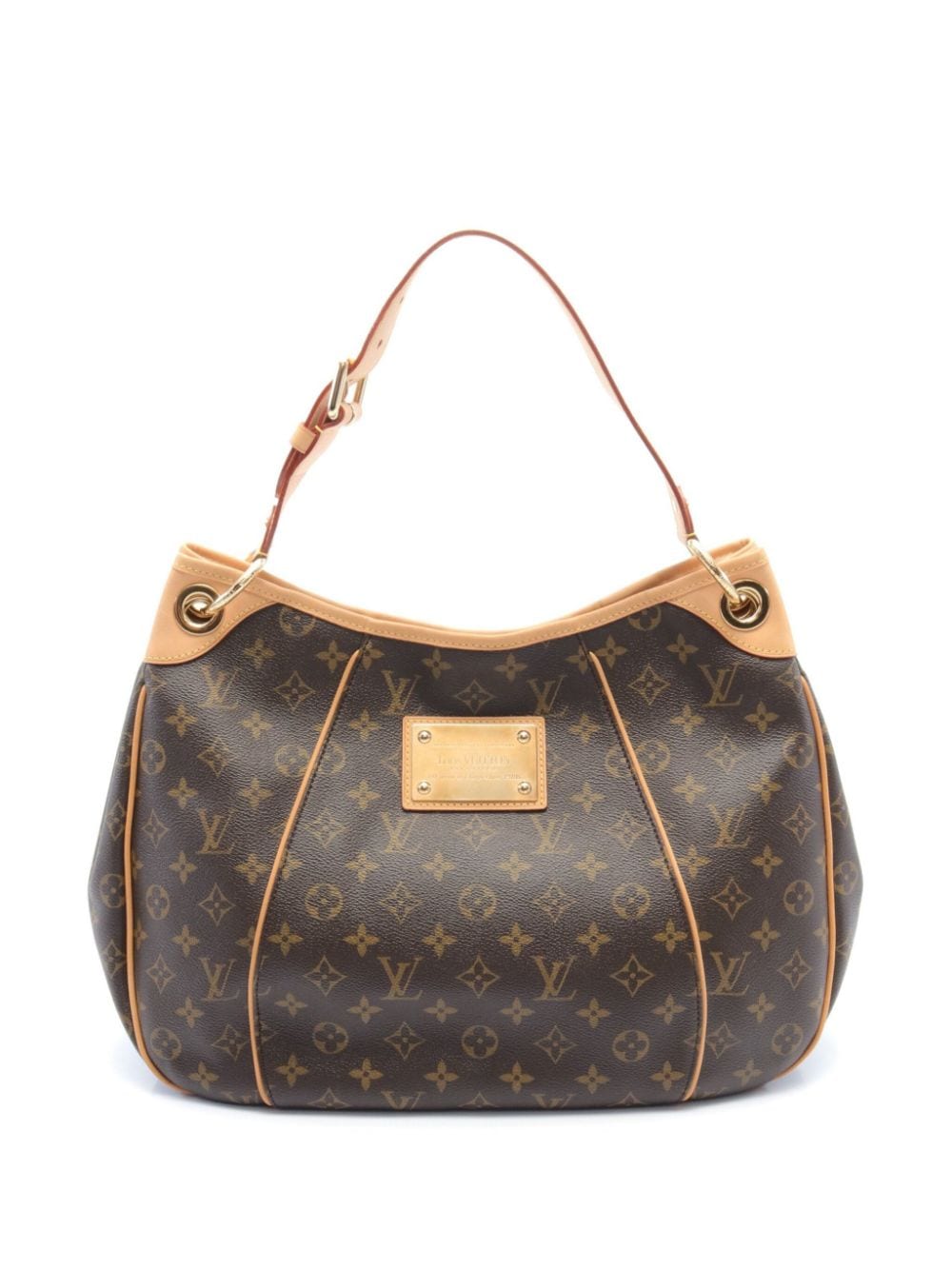 Louis Vuitton Pre-Owned 2008 Galliera PM schoudertas met monogram Bruin