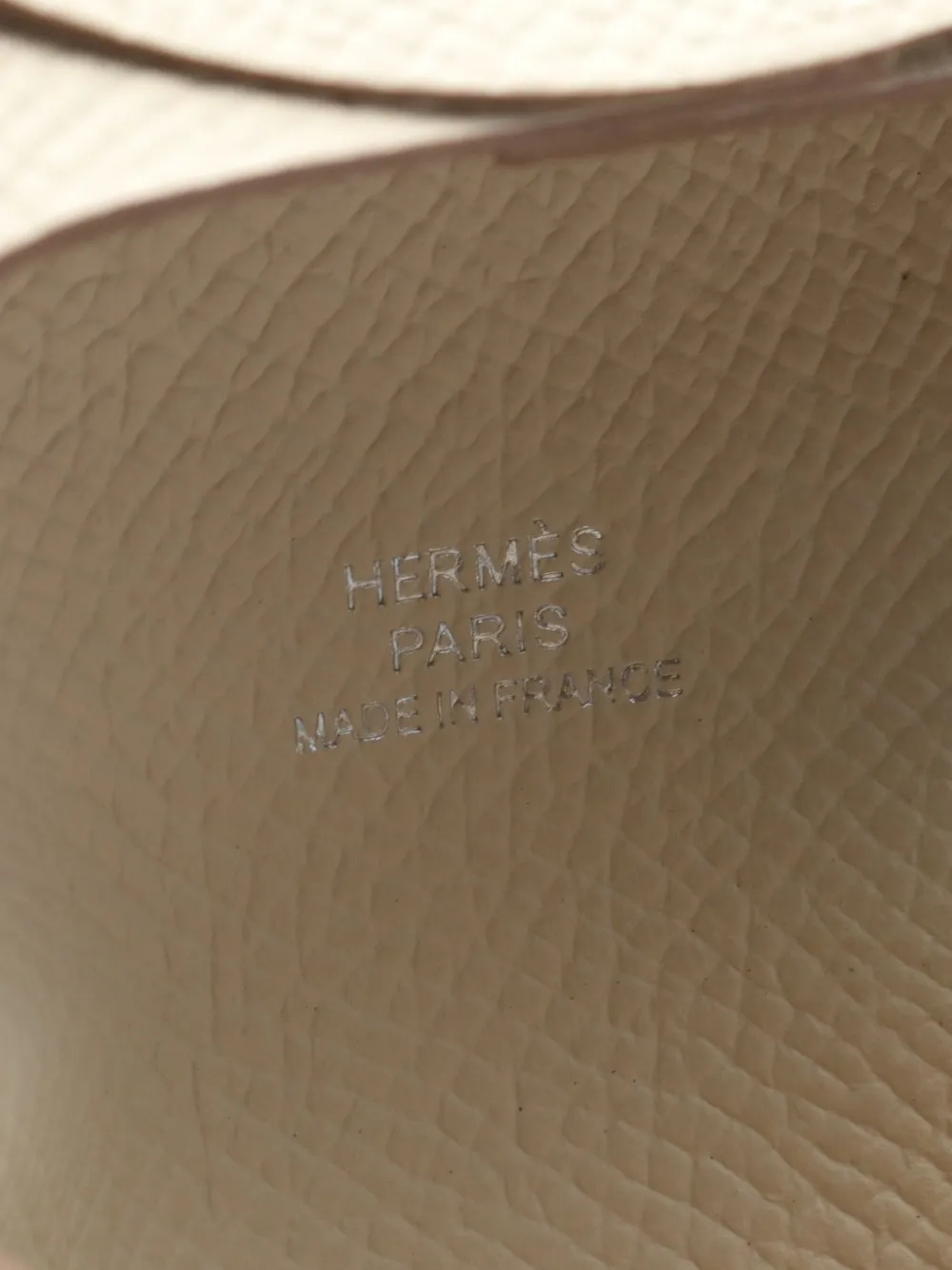 Pre-owned Hermes 2024 Bastia Coin Purse In Neutrals