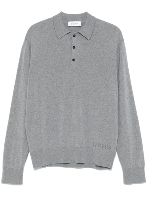 Laneus knitted polo shirt