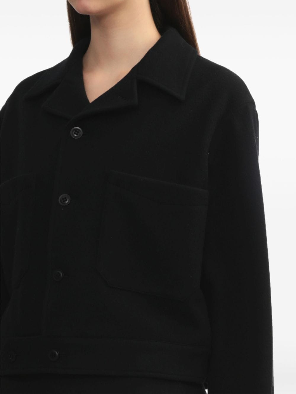 Shop Y's Wool Jacket In Schwarz