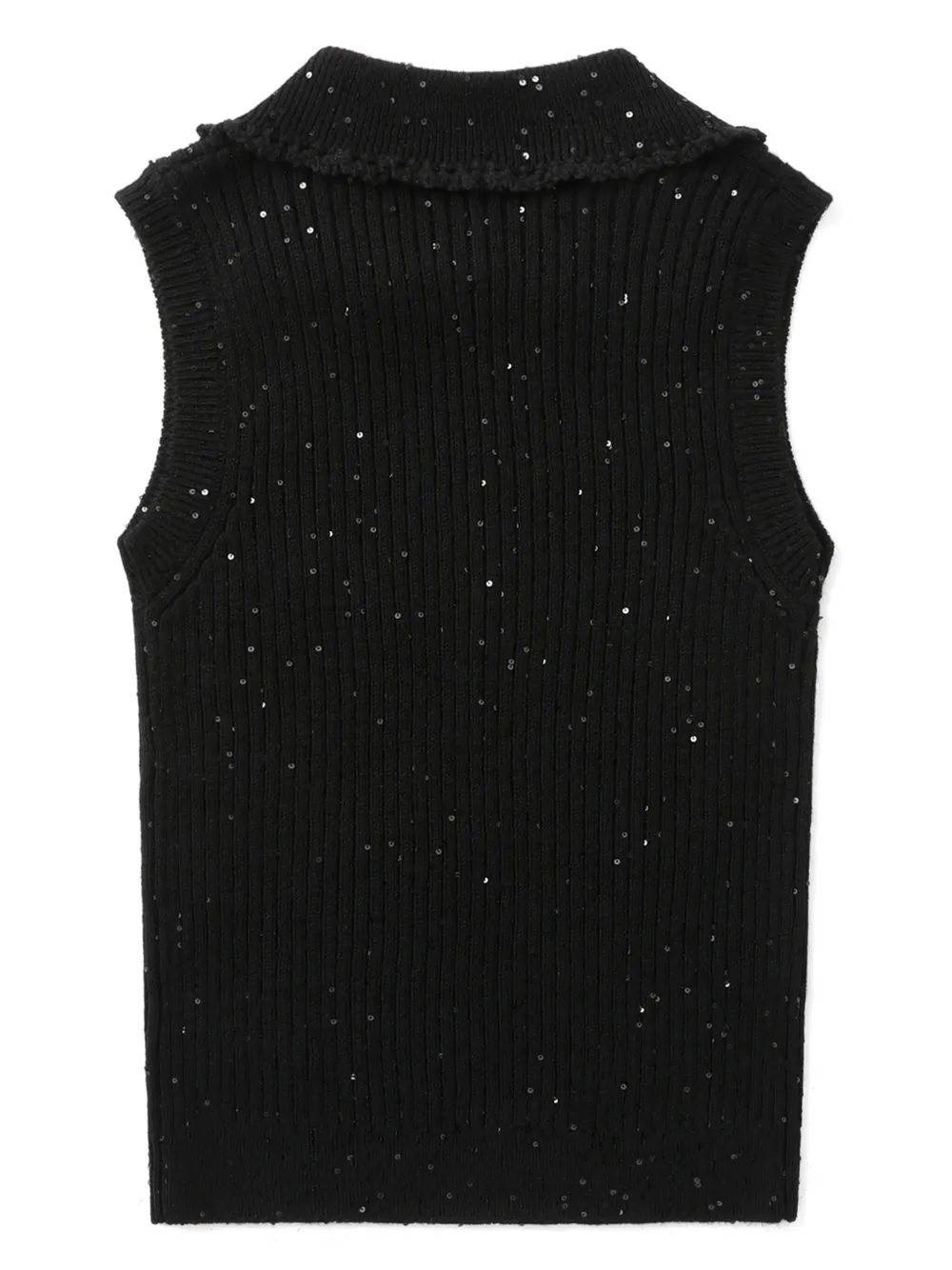 SHUSHU/TONG sequin-embellished Tank Top | Black | FARFETCH