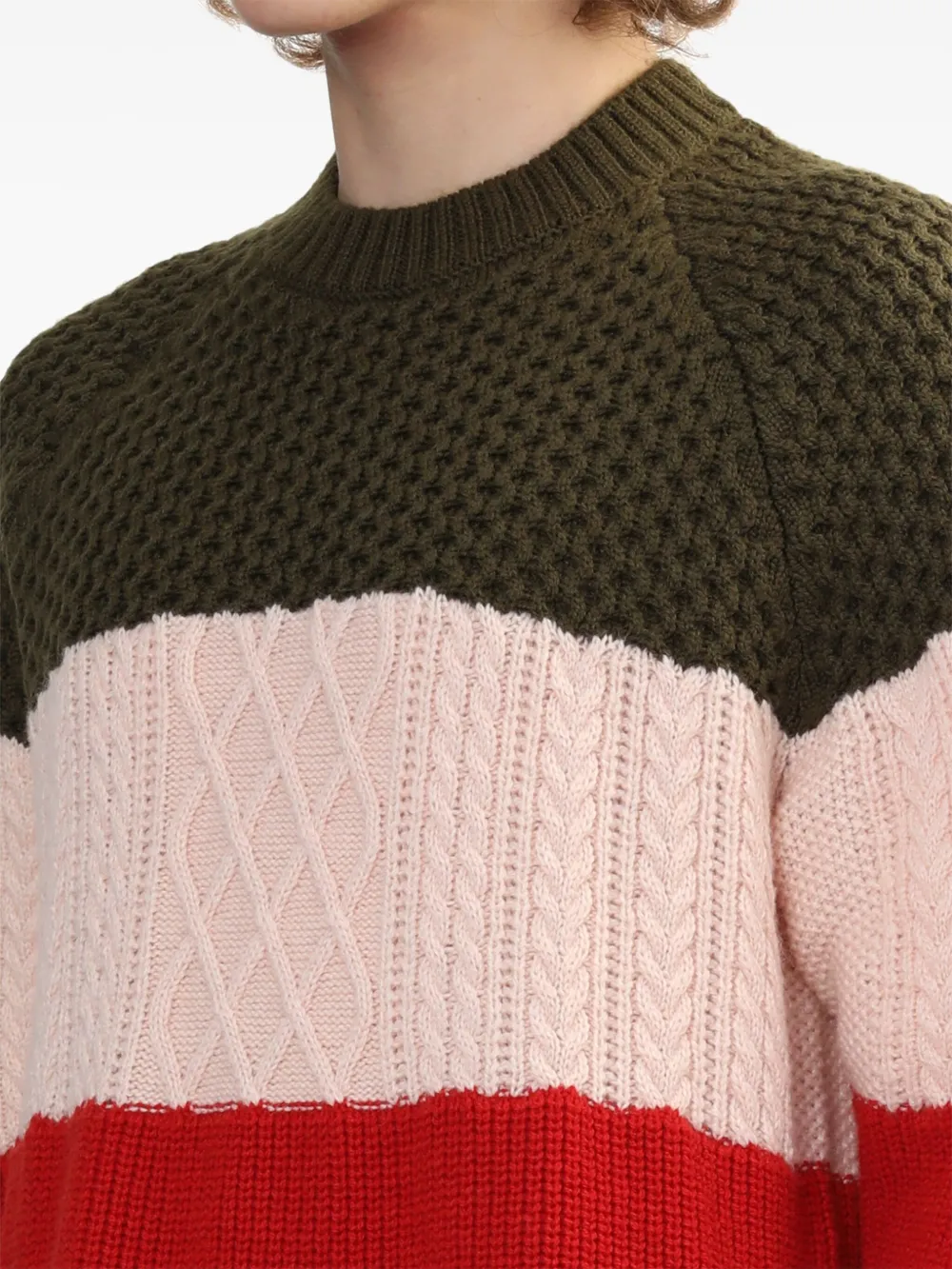Undercover Trui met colourblocking Roze