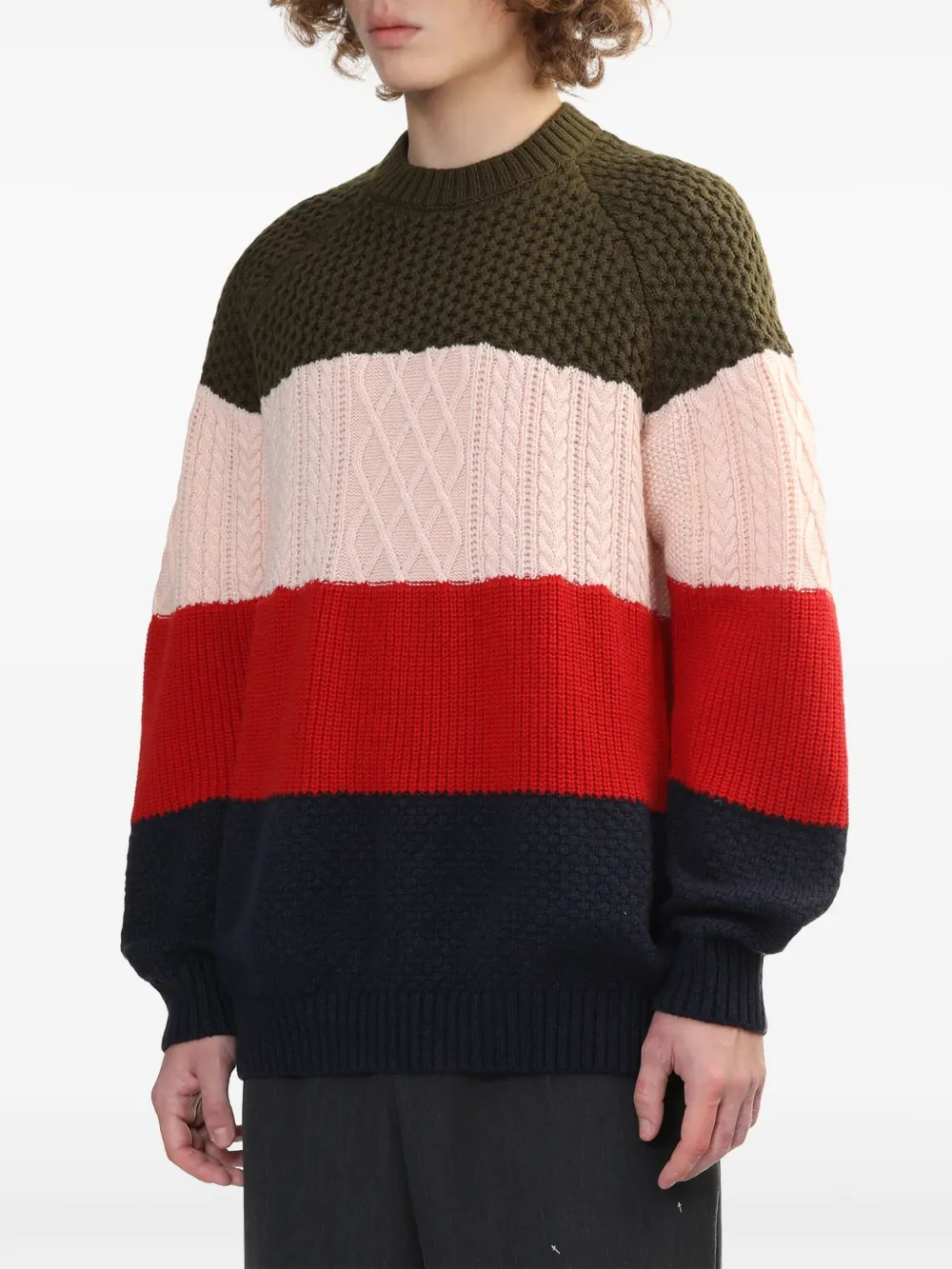  Undercover Pull à Design Colour Block - Rose 