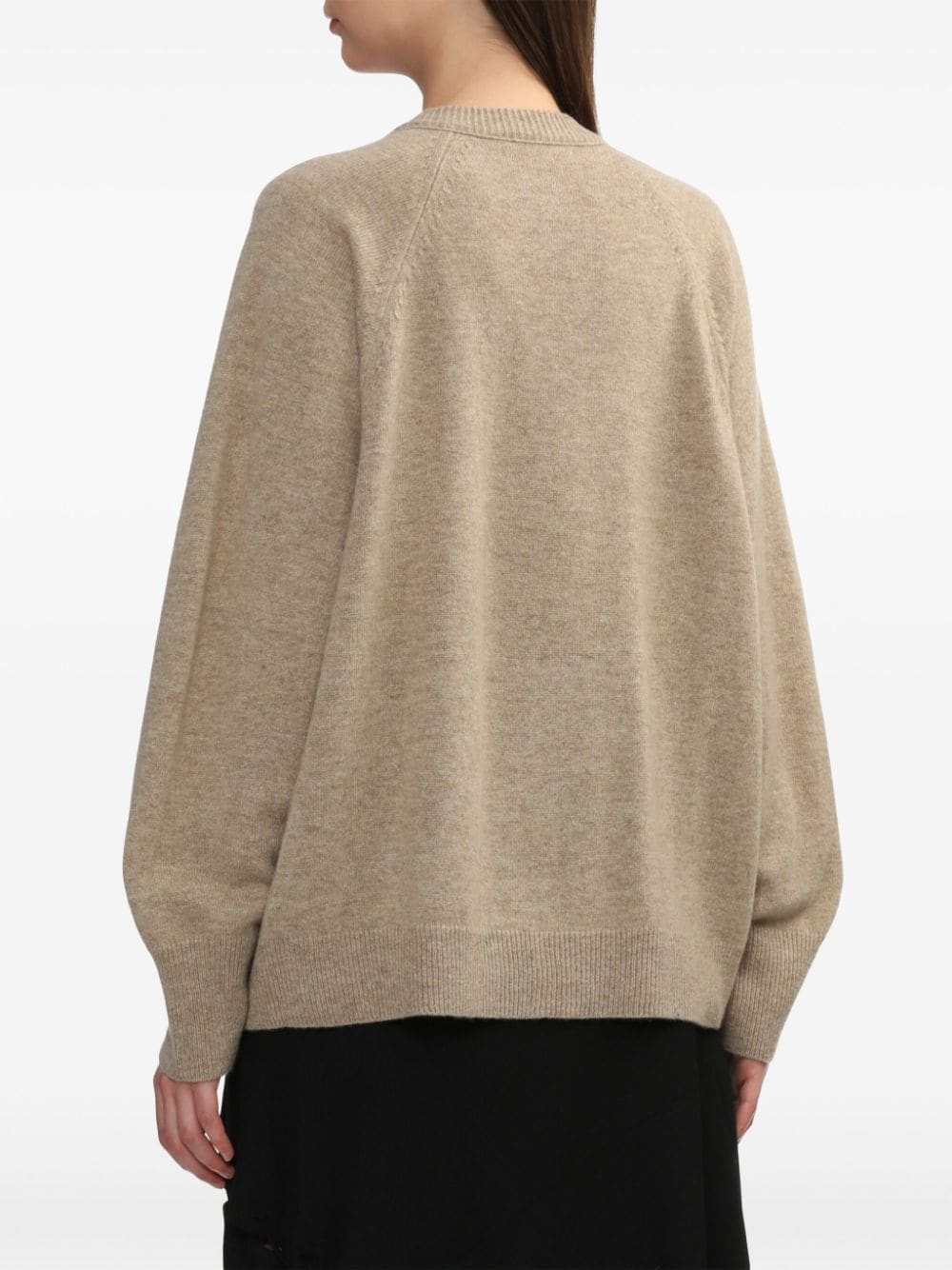 Shop Y's Wool Cardigan In Neutrals