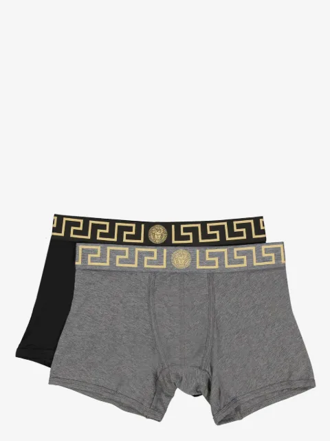 Versace Greca border long trunks 2-pack