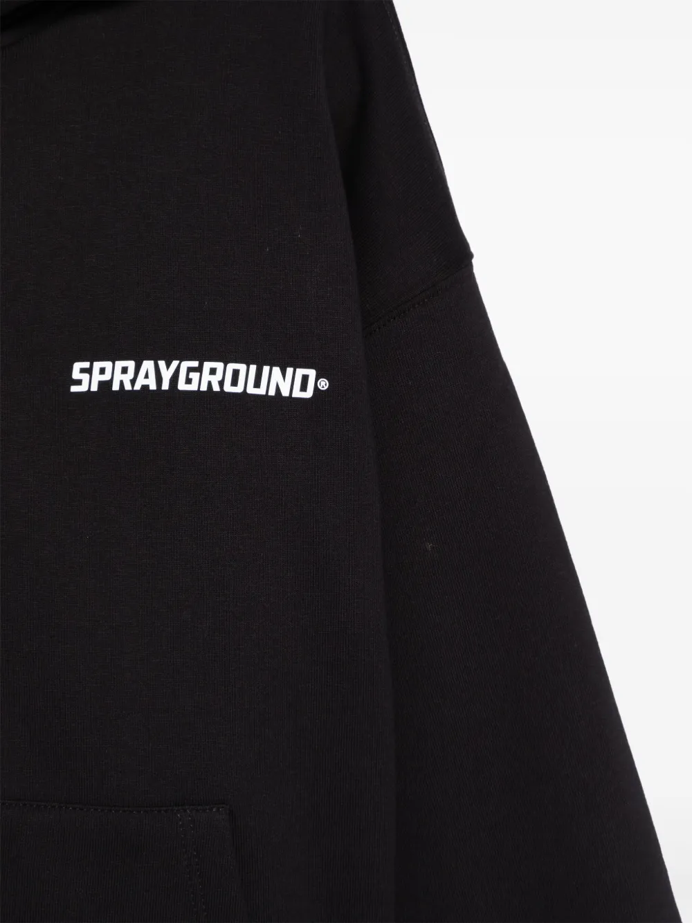 sprayground kid Hoodie met rits Zwart