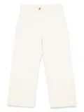 Moschino Kids corduroy trousers - White