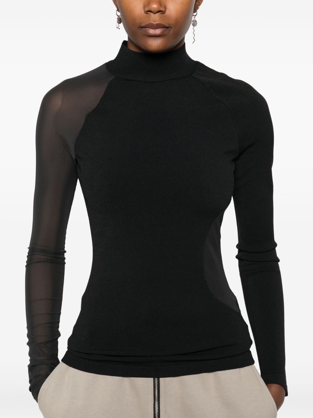 JNBY mesh-detailing top Women