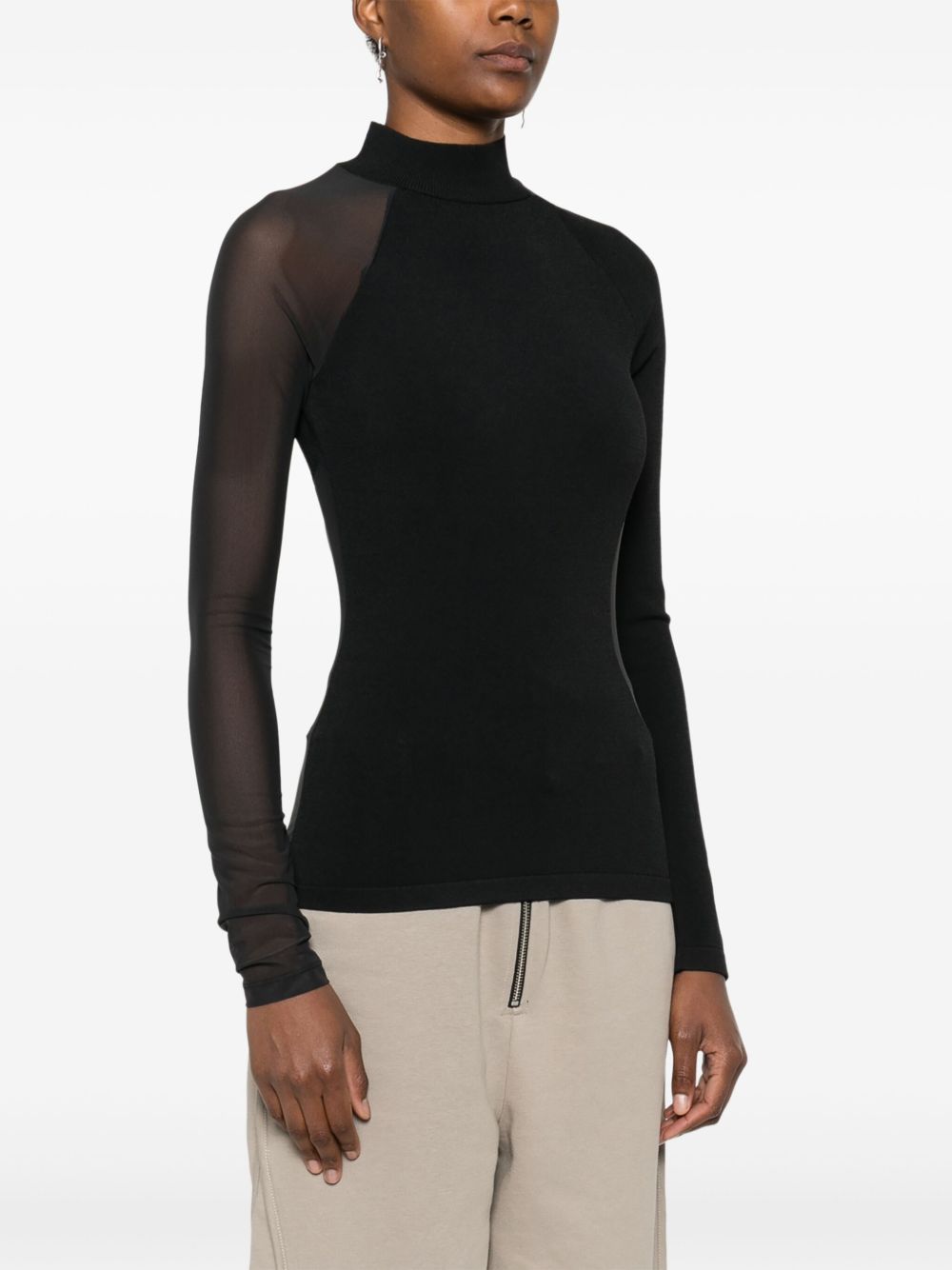 JNBY mesh-detailing top Women