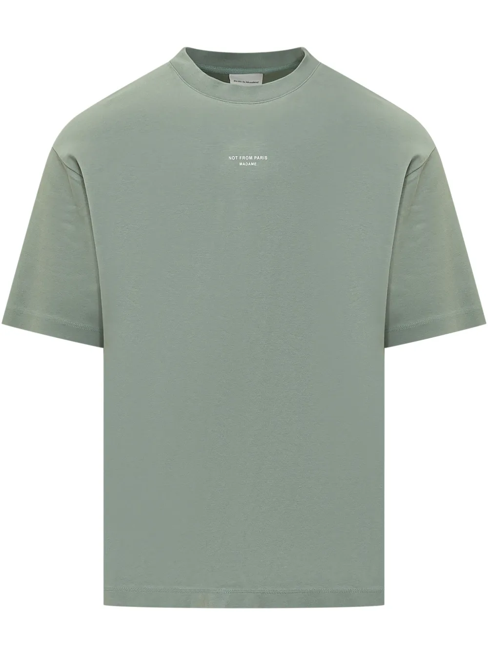 Drôle De Monsieur T-shirt met tekst Groen