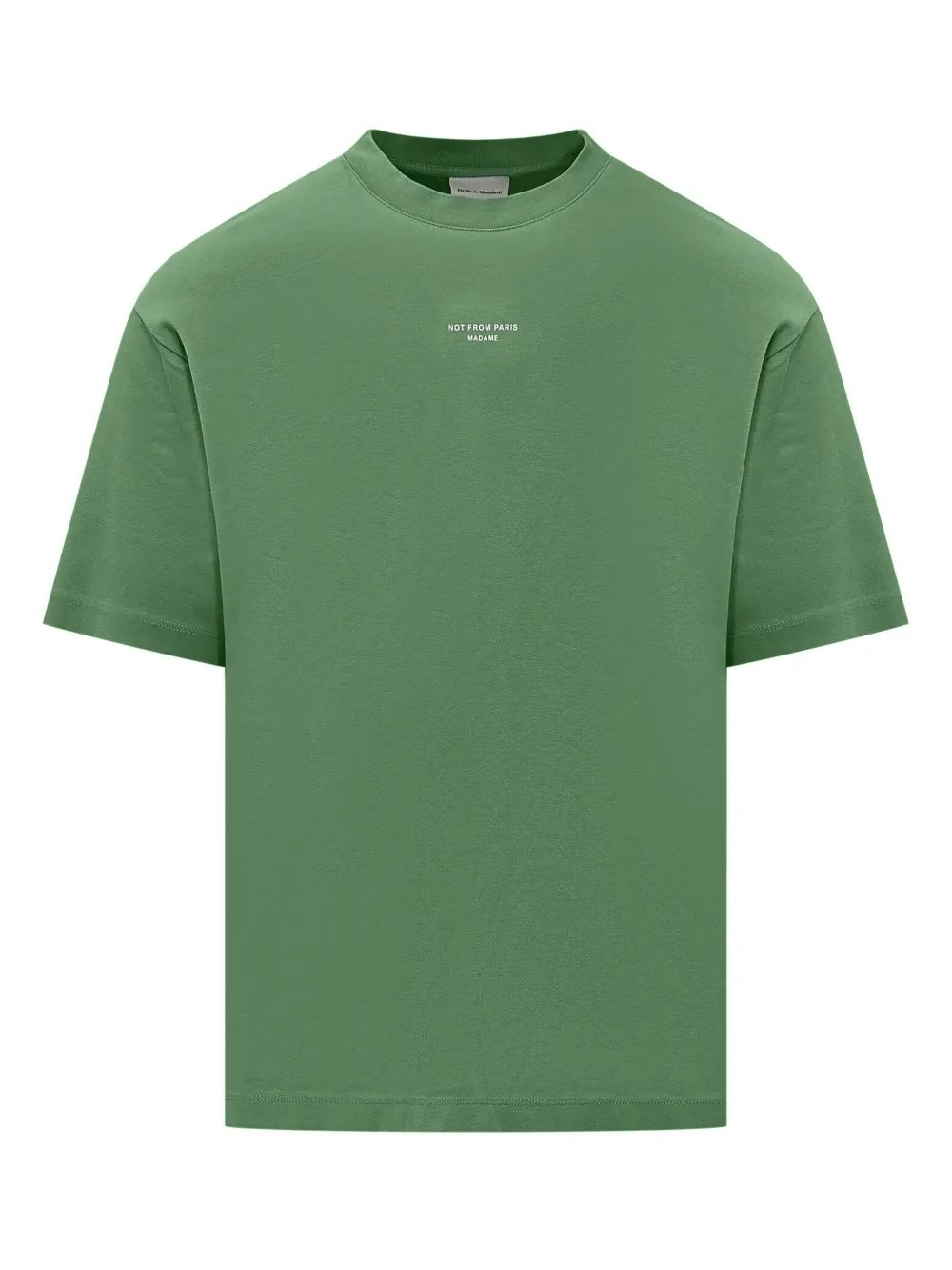 Drôle De Monsieur playera con eslogan estampado | verde | Image 1