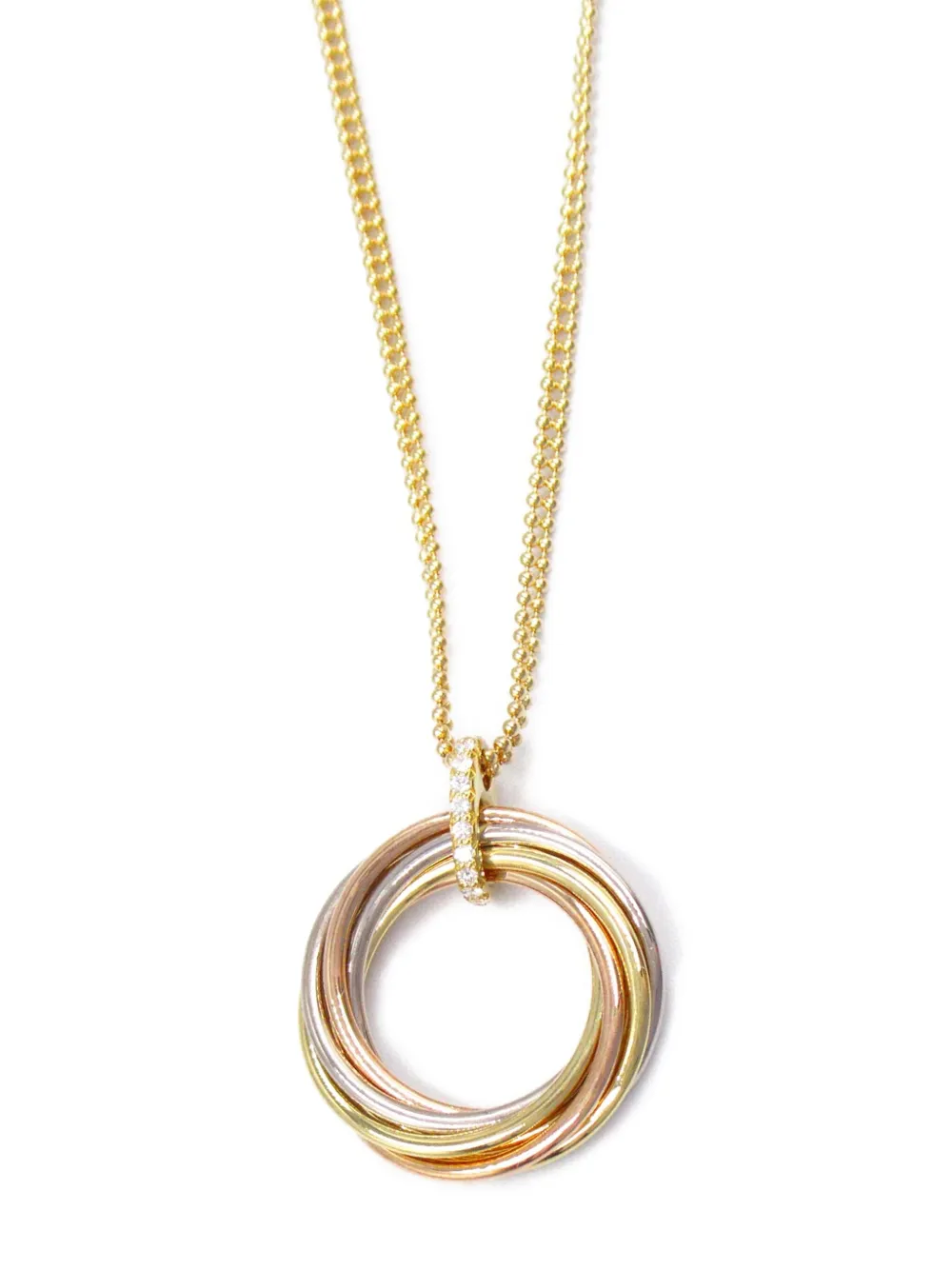 Cartier 2010s トリニティ ネックレス 18Kイエローゴールド - ゴールドトーン Cartier 2010s トリニティ ネックレス 18Kイエローゴールド - ゴールドトーン