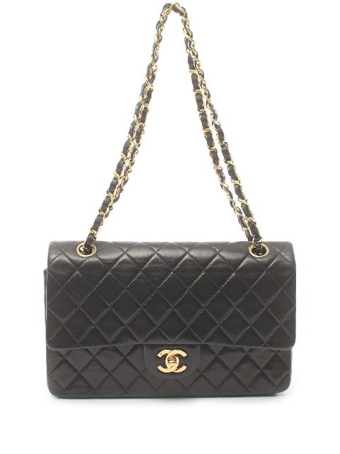 Affordable HOT SALE CHANEL 2000-2002 medium Double Flap shoulder bag Women