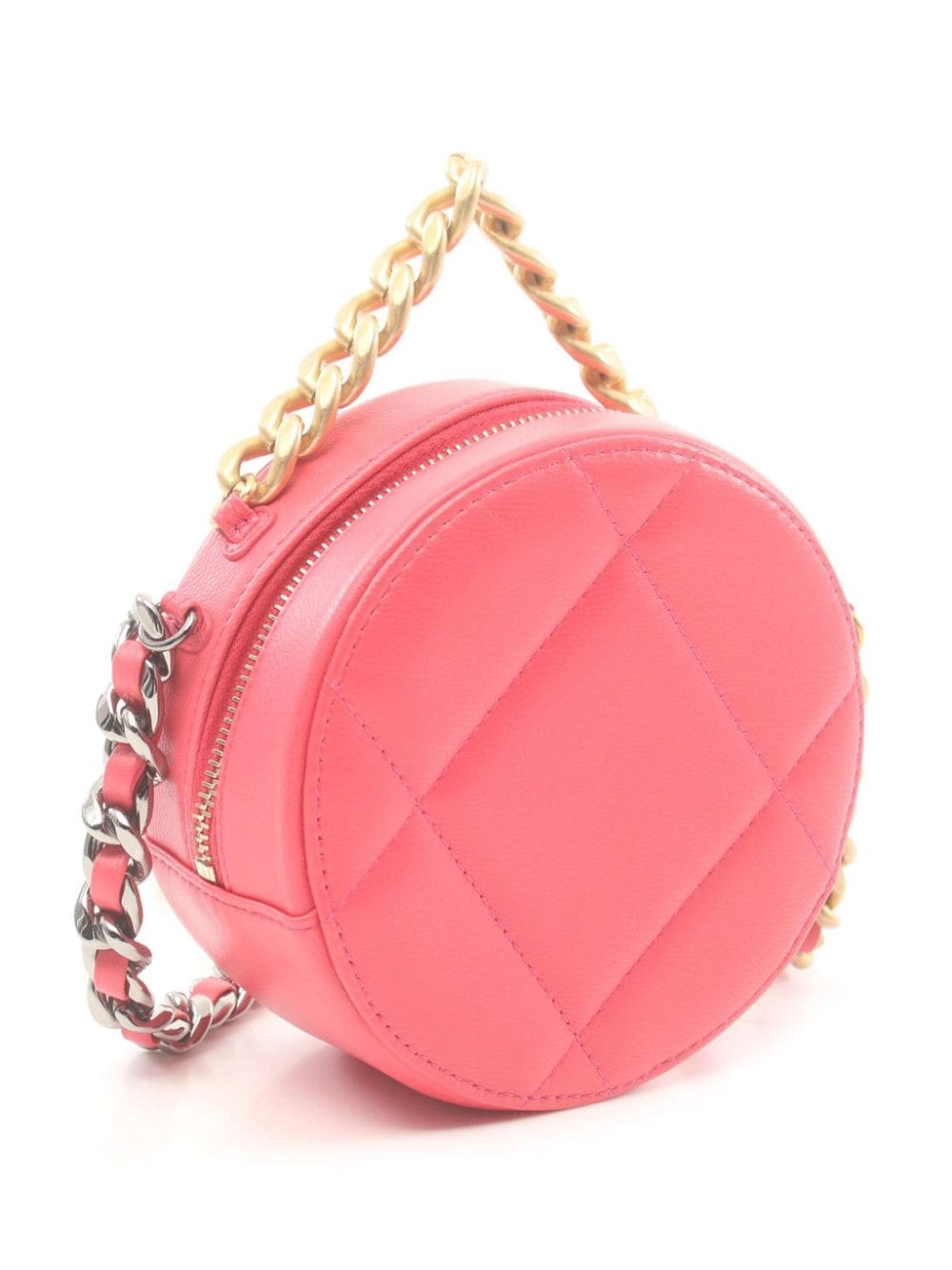 CHANEL Pre-Owned 2020-2021 Matelassé 20 schoudertas met ketting - Roze