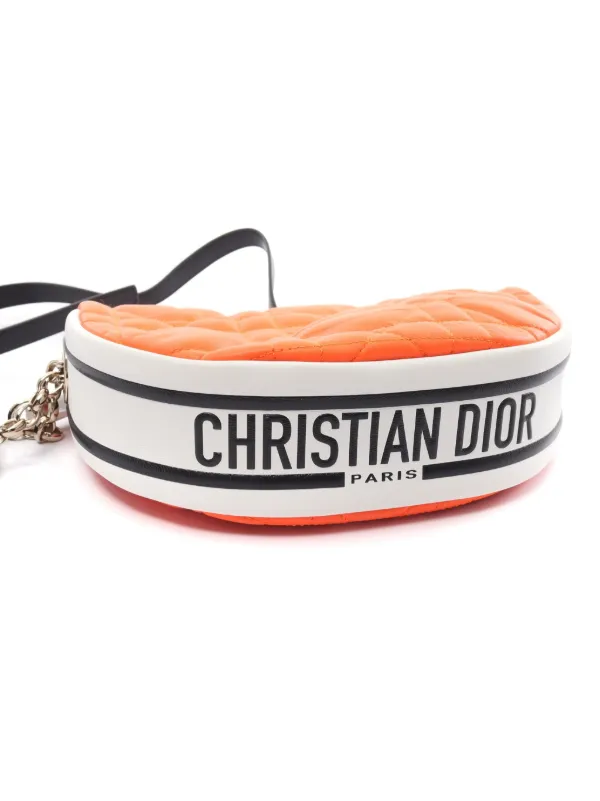 Christian Dior Pre Owned 2010 Vibe Hobo shoulder bag women Calf Leather One Size Orange